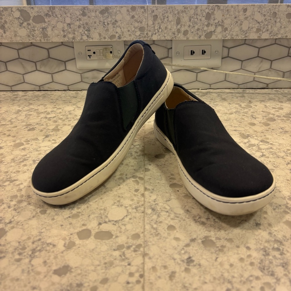 Birkenstock Navy Blue Slip-On Sneakers
